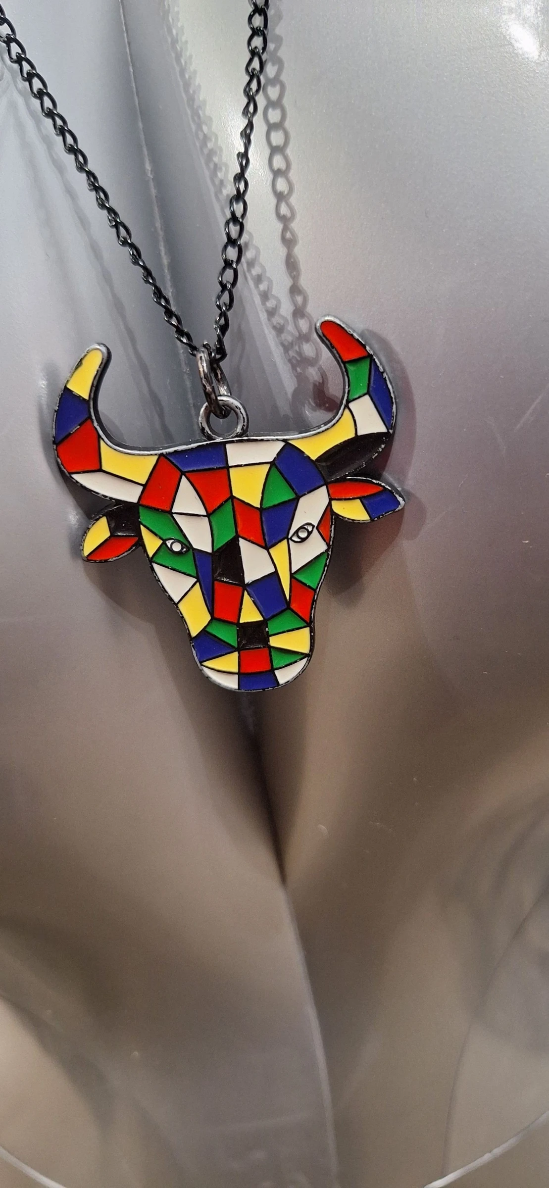 Cadena larga y colgante de toro 🐂 – photo 2